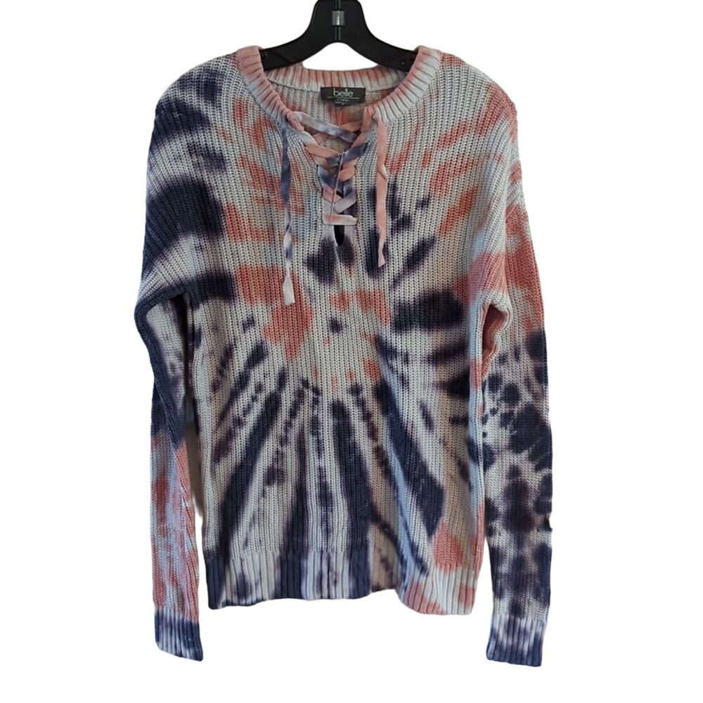 NWT Belle Belldini Sweater, Tie Dye, M